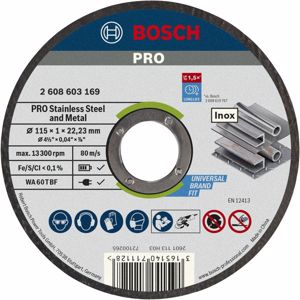 DISCO CORTE INOX 115x1 MM PRO BOSCH
