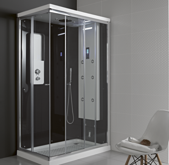 SMART CABINE DE HIDROMASSAGEM 100x80 HD ESQUERDA SANITANA