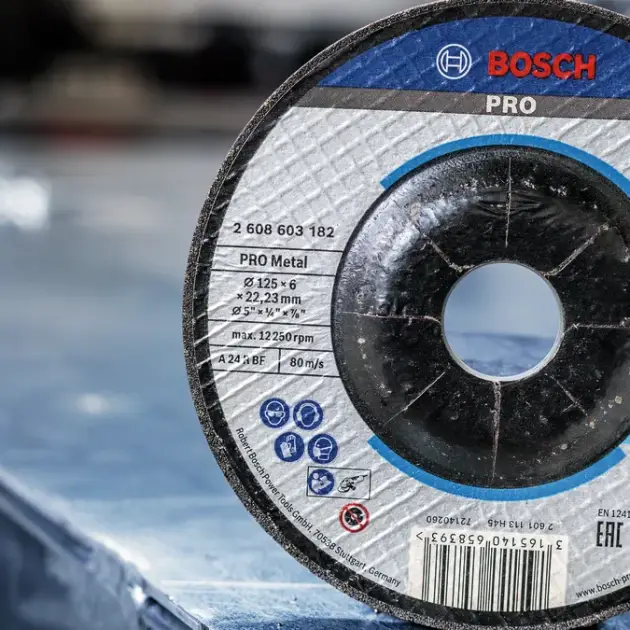 DISCO REBARBAR METAL 115X22X6 STANDARD BOSCH