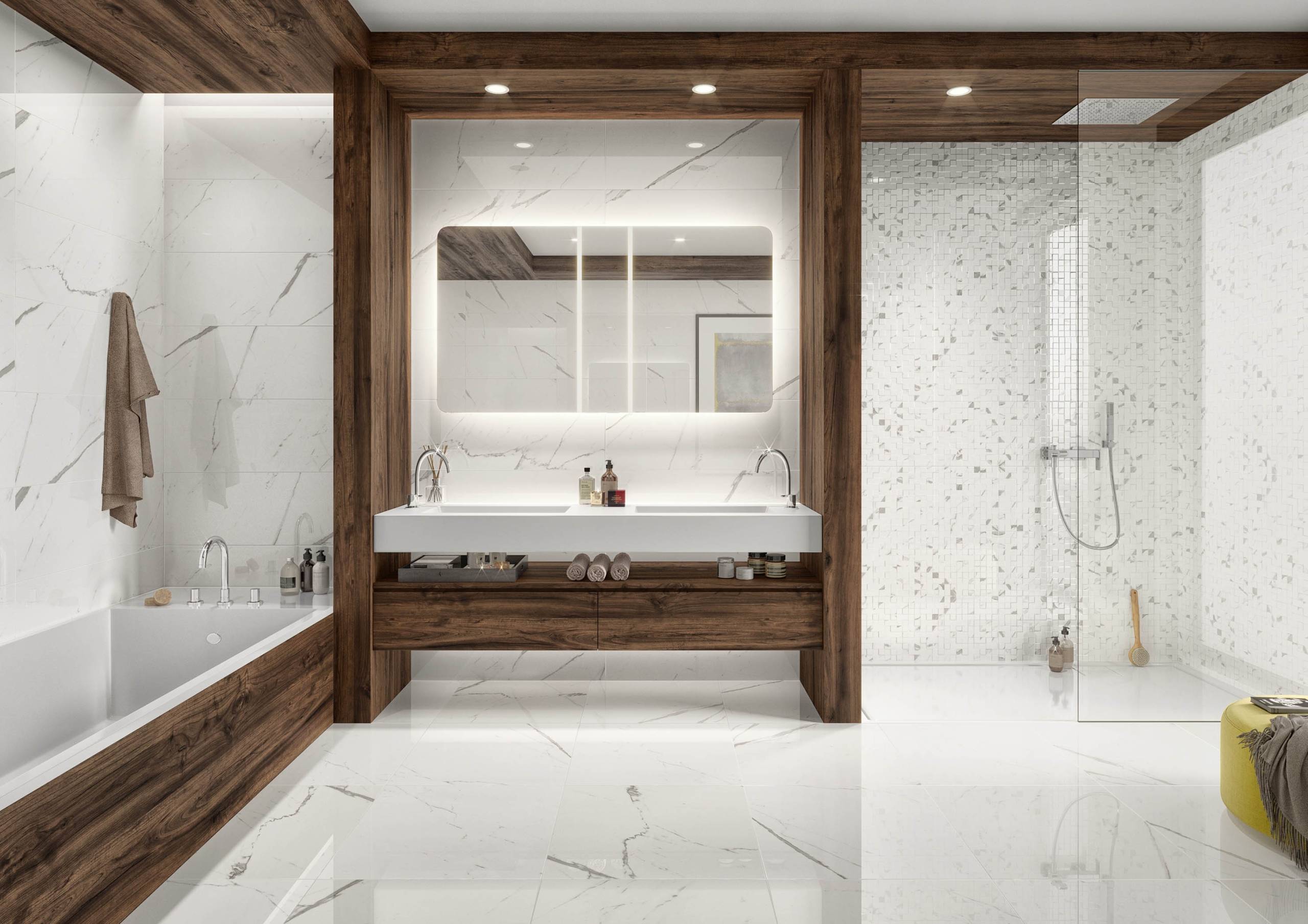 ABSOLUTE WHITE GLOSSY AB05 45X45 DOMINO - Imagem 2