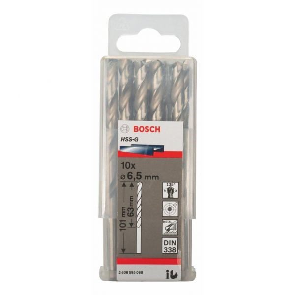 BROCA HSS 6,5 MM -10 UNIDADE BOSCH