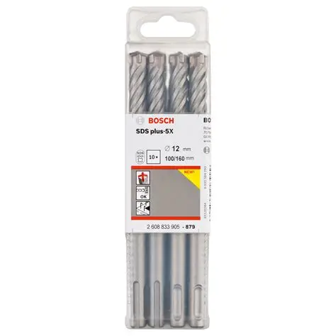 BROCA SDS PLUS-5X 12X100X160 -10UNIDADE BOSCH