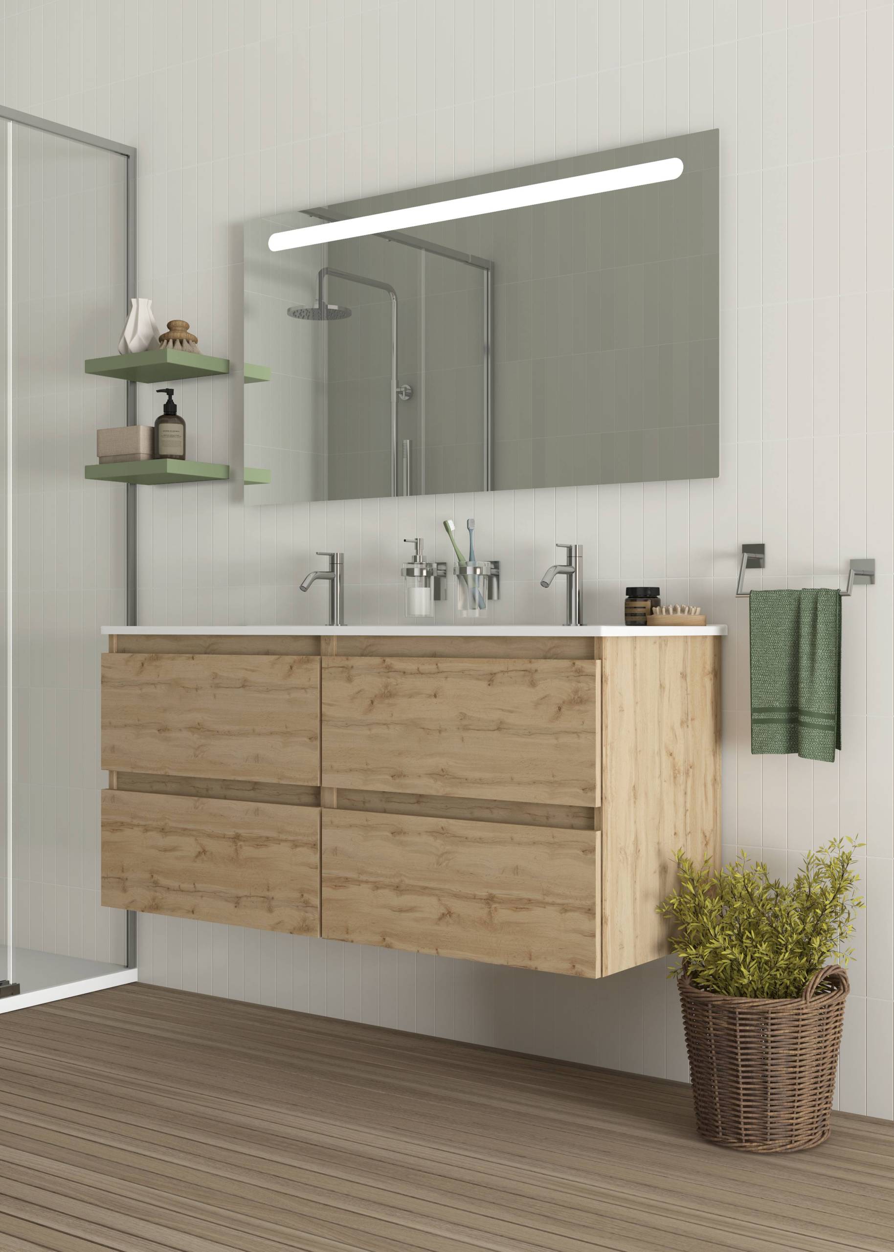 SIRIUS ESPELHO COM ILUMINAÇÃO LED 100×65 SANITANA - Imagem 2