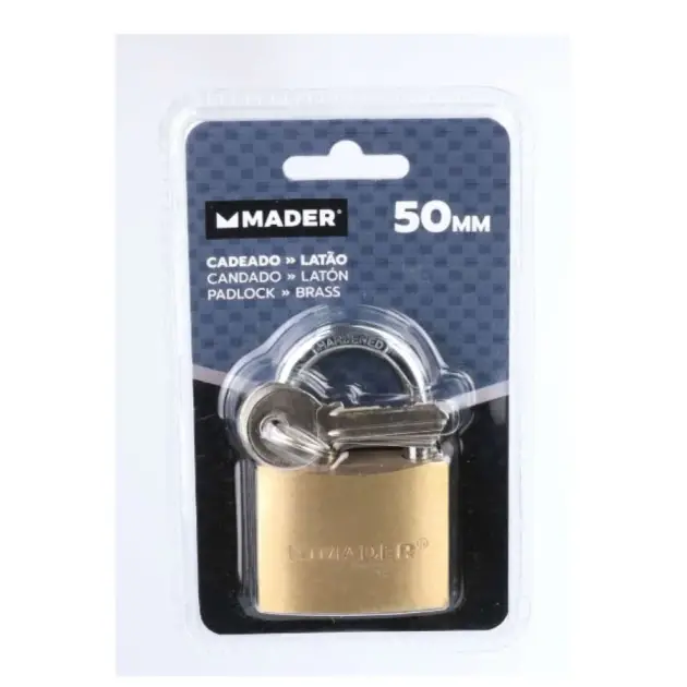 CADEADO LATÃO 50MM-MADER