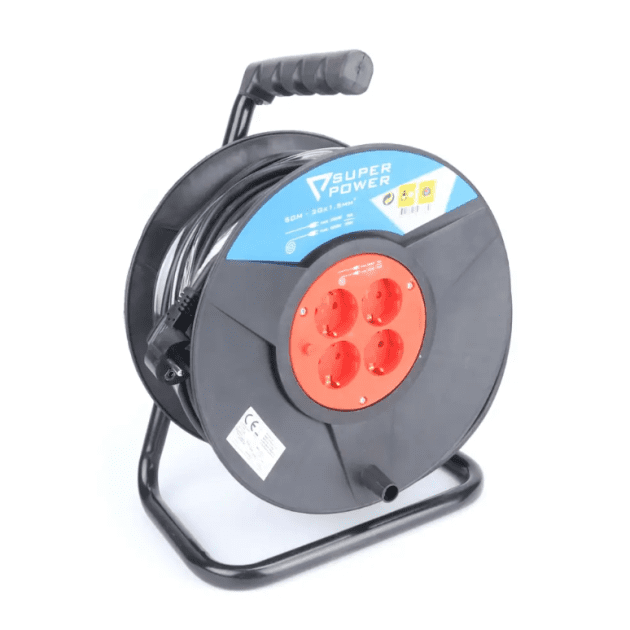 EXTENSÃO ELÉTRICA 50MT COM ENROLADOR MADER
