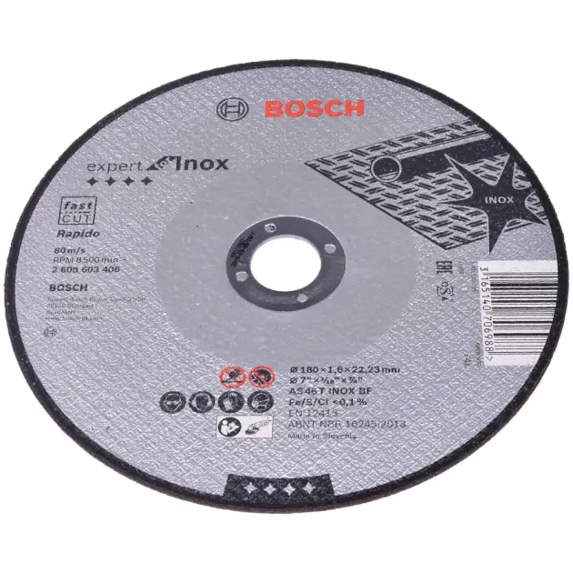DISCO CORTE E LIXAR INOX 180X22X6- BOSCH