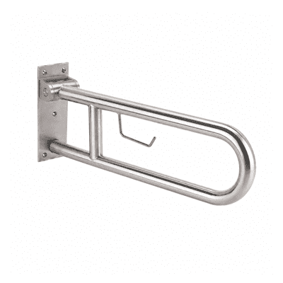 APOIO REBATÍVEL C/PORTA ROLO INOX AFJ