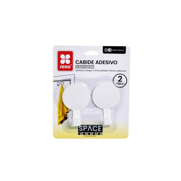 CABIDE COM ADESIVO REDONDO PACK2 RENA