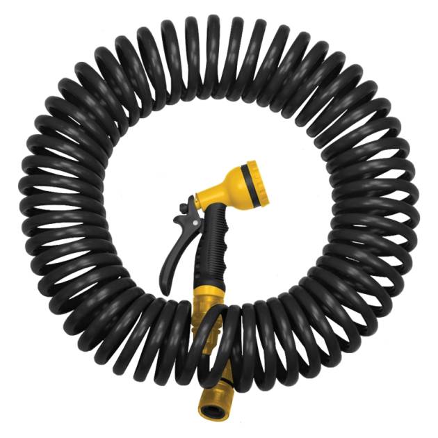 MANGUEIRA JARDIM ESPIRAL COM ACESSORIOS 15METROS FLUX