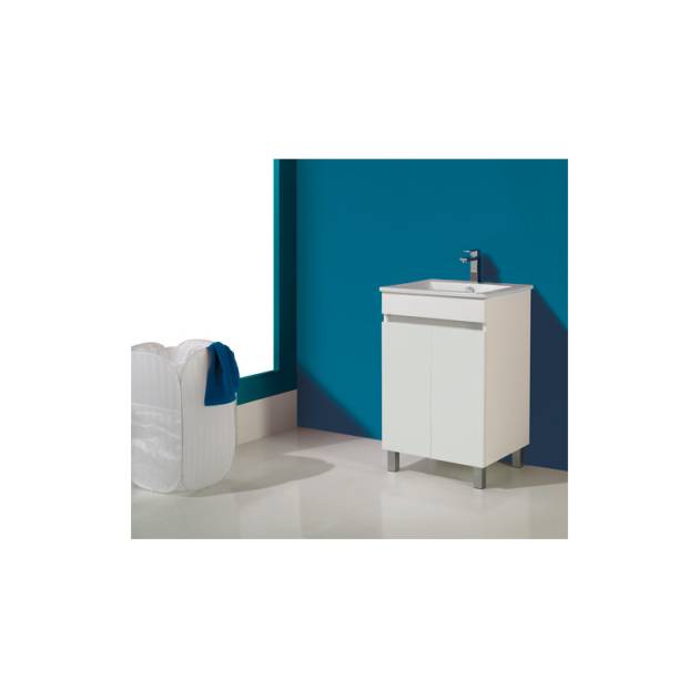LUANA MÓVEL DE 60 CM BRANCO C/LAVATORIO- BANHO
